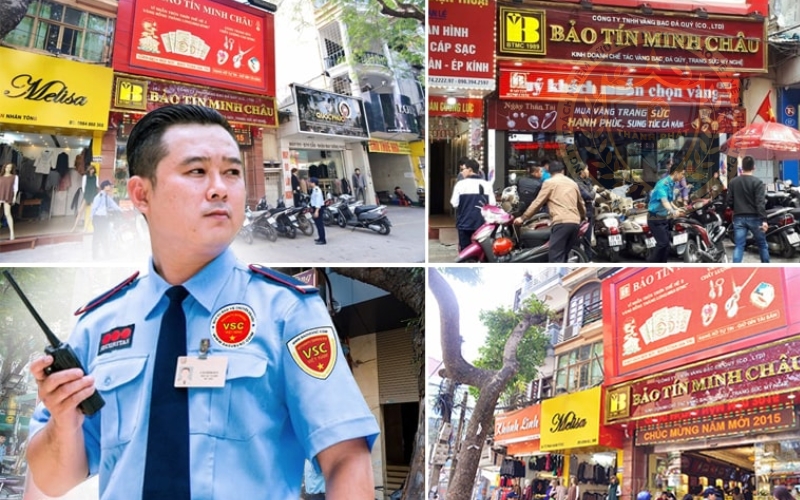 bảo vệ cửa hàng