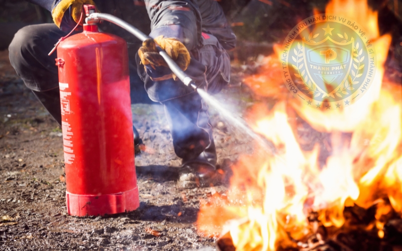 tìm cách dập lửa
