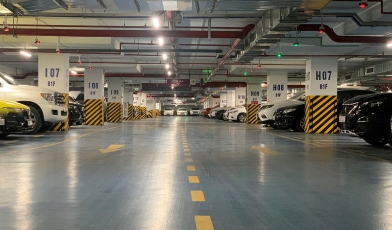 thiết kế bãi đỗ xe