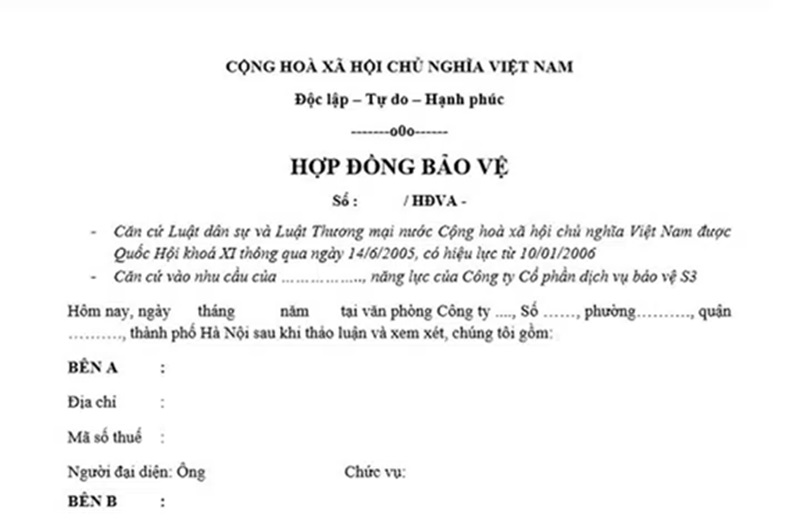 Tầm quan trọng của hợp đồng nhân viên bảo vệ